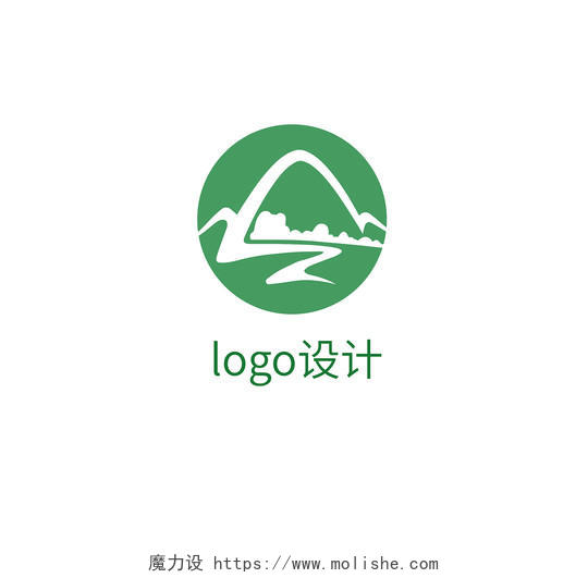 山标志山水LOGO标志标识模板设计山logo